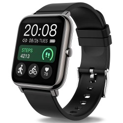 Popglory Smartwatch, fitnesstracker met bloeddrukmeting, fitnesshorloge met hartslagmeter, slaapmonitor, IP67-waterdicht, sporthorloge, stappenteller voor Android en iOS smartwatch, voor dames