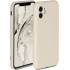 ONEFLOW Telefoonhoesje, soft case, compatibel met Apple iPhone 11 siliconen hoesje met verhoogde rand ter bescherming van het display, dubbellaags, zacht telefoonhoesje, mat Beige