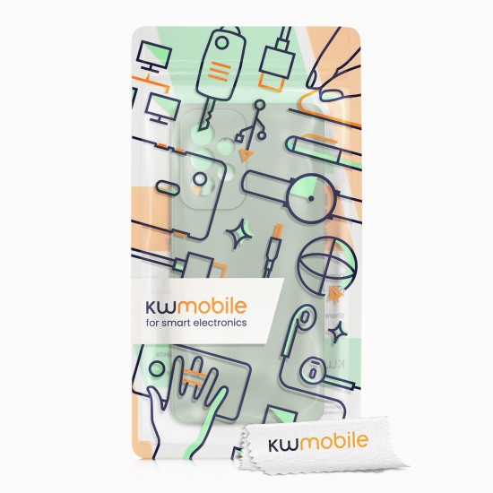 kwmobile telefoonhoesje compatibel met Samsung Galaxy A53 5G - Hoesje met siliconen coating - Smartphone case in grijsgroen