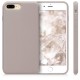 kwmobile telefoonhoesje compatibel met Apple iPhone 7 Plus / 8 Plus - Hoesje met siliconen coating - Smartphone case in lichttaupe