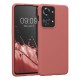 kwmobile telefoonhoesje compatibel met OnePlus Nord 2T 5G - Hoesje met siliconen coating - Smartphone case in winter roze