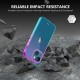 TUCCH Doorzichtig hoesje compatibel met iPhone 13 Mini, ultradunne TPU Gradient Shockproof Case Cover met [glazen schermbeschermer], anti-kras volledige bescherming telefoonhoesje, paars en blauw