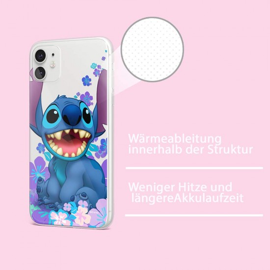 ERT GROUP mobiel telefoonhoesje voor Apple Iphone 11 origineel en officieel erkend Disney patroon Stitch 001 optimaal aangepast aan de vorm van de mobiele telefoon, gedeeltelijk bedrukt