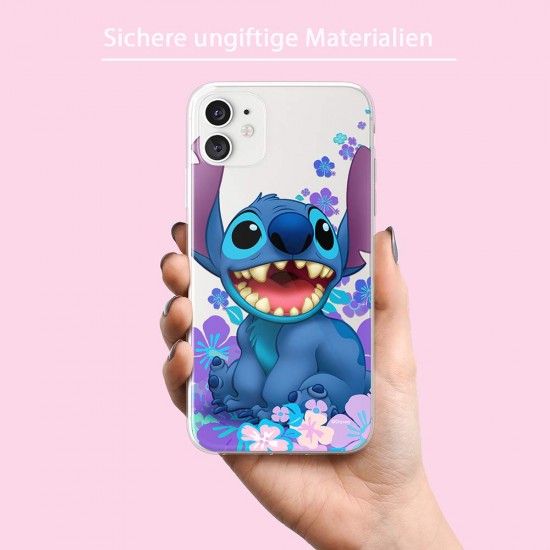 ERT GROUP mobiel telefoonhoesje voor Apple Iphone 11 origineel en officieel erkend Disney patroon Stitch 001 optimaal aangepast aan de vorm van de mobiele telefoon, gedeeltelijk bedrukt