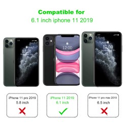 Migeec voor iPhone 11 hoesje - Kristalhelder hybride materiaal Covers Luchtkussen Gel Bumper Technologie Volledige bescherming Telefoonhoesjes voor iPhone 11