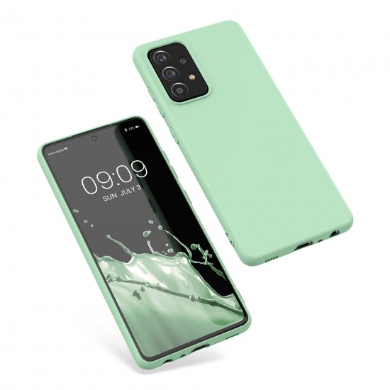 kwmobile telefoonhoesje compatibel met Samsung Galaxy A52 / A52 5G / A52s 5G - Hoesje voor smartphone - Back cover in mat mintgroen