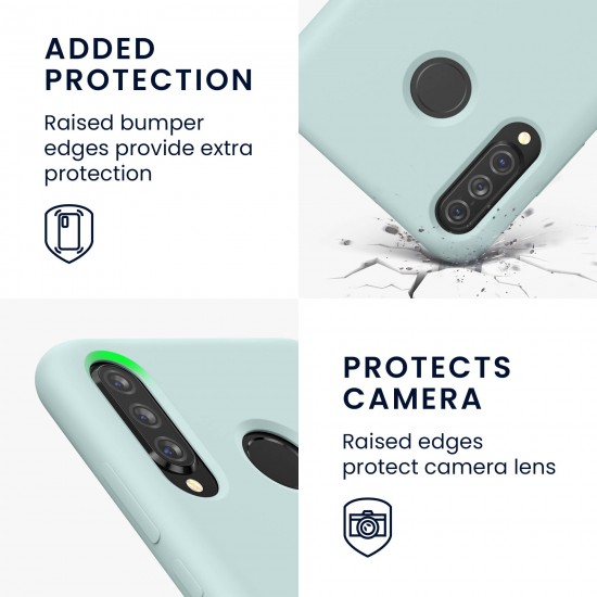 kwmobile telefoonhoesje compatibel met Huawei P30 Lite - Hoesje met siliconen coating - Smartphone case in mat mintgroen