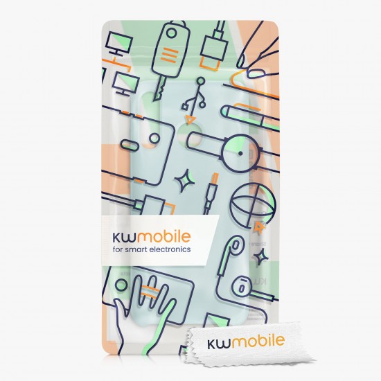 kwmobile telefoonhoesje compatibel met Huawei P30 Lite - Hoesje met siliconen coating - Smartphone case in mat mintgroen