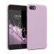 kwmobile telefoonhoesje compatibel met Apple iPhone SE (2022) / SE (2020) / 8/7 - Hoesje met siliconen coating - Smartphone case in mauve