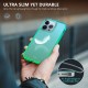 TUCCH Hoesje compatibel met iPhone 13 Pro, ultradunne TPU Gradient Clear Shockproof Case Cover met [glazen schermbeschermer], anti-kras volledig beschermend mobiele telefoonhoesje, blauw en groen