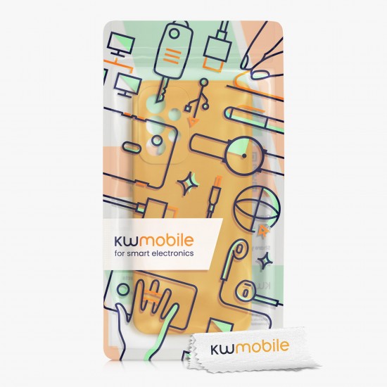 kwmobile telefoonhoesje compatibel met Samsung Galaxy A33 5G - Hoesje met siliconen coating - Smartphone case in mango