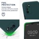 kwmobile telefoonhoesje compatibel met Oppo A16 / A16s / A54s - Hoesje voor smartphone - Precisie camera uitsnede - Back cover in mat petrol