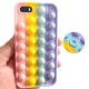 SDTEK Hoesje compatibel met iPhone SE (2016-2019) 5 5s, Bubble Fidget Pop Soft Siliconen Telefoonhoesje (Rainbow)