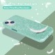 MATEPROX Glitter Hoesje Compatibel met iPhone 13 Case Sparkly Bling Beschermhoes, Slanke Crystal Hard Shell Telefoonhoesjes voor iPhone 13 6,1'' 2021-Groen