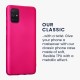 kwmobile telefoonhoesje compatibel met Samsung Galaxy A71 - Hoesje voor smartphone - Back cover in metallic roze