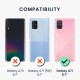 kwmobile telefoonhoesje compatibel met Samsung Galaxy A71 - Hoesje voor smartphone - Back cover in metallic roze