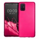 kwmobile telefoonhoesje compatibel met Samsung Galaxy A71 - Hoesje voor smartphone - Back cover in metallic roze