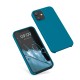 kwmobile telefoonhoesje compatibel met Apple iPhone 12 mini - Hoesje met siliconen coating - Smartphone case in Caribisch blauw