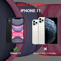 Gahwa Hoesje voor iPhone 11 hoesje van 6,1 inch, vloeibare siliconen mobiele telefoonhoesje, krasbestendig, valbescherming, anti-vingerafdruk, ultradunne hoes