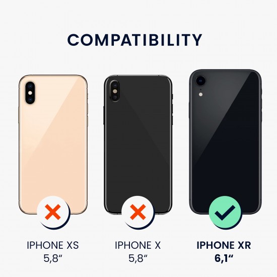 kwmobile telefoonhoesje compatibel met Apple iPhone XR - Hoesje met siliconen coating - Smartphone case in honinggeel