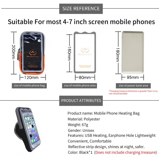 SenMore Thermische telefoonhoes mobiele telefoon etui voor smartphone, beschermt mobiele telefoon tegen extreme kou, verleng de levensduur van de batterij, energiebesparend, warm telefoonhoesje past op iPhone, Huawei, Samsung etc 4 