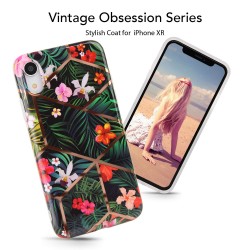 Imikoko Hoes voor iPhone XR Glitter Bling Rose Gold Telefoonhoes TPU Siliconen Soft Slank Beschermhoes Telefoonhoes Flexibel Case Mobiele telefoonhoes