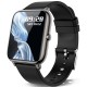 Kalinco Smartwatch, 1,4 inch touch-kleurendisplay met gepersonaliseerd scherm, polshorloge met bloeddrukmeting, hartslag, slaapmonitor, sporthorloge, IP67 waterdicht, stappenteller voor dames en heren