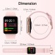 ZOSKVEE Smart Watch, Smartwatch voor Android and iOS met hartslag, bloedzuurstofverzadiging, 1,4 inch dynamisch horlogegezicht IP68 waterdicht, fitness-tracker 30 dagen stand-by voor mannen, vrouwen