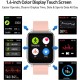 Smart Watch, IDEALROYAL Fitness Tracker met hartslagmeter, slaapmonitor, 1.4 inch touchscreen, waterdicht Smartwatch Bluetooth Camera Control Fitness Horloge voor Man Vrouw Android iOS