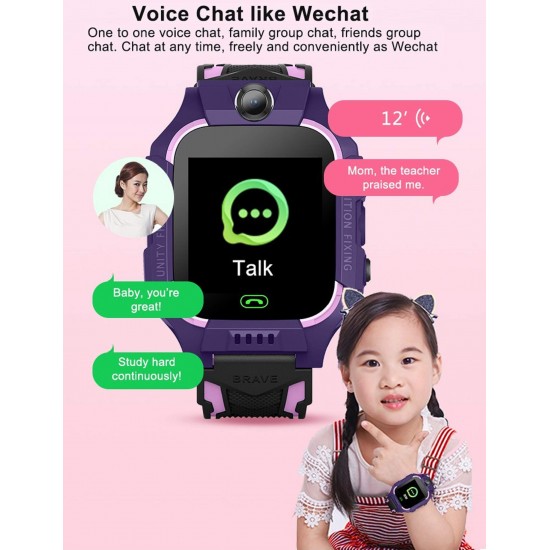 N3 ZELEK Smartwatch voor Kinderen Waterdicht Polshorloge Kinderen Volgen Smartwatch Kinderen met Camera SOS Oproep Wekker Kleurentouchscreen Spraakchat voor Kinderen Cadeau Vakantie Leren