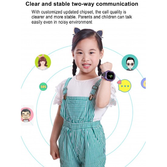 N3 ZELEK Smartwatch voor Kinderen Waterdicht Polshorloge Kinderen Volgen Smartwatch Kinderen met Camera SOS Oproep Wekker Kleurentouchscreen Spraakchat voor Kinderen Cadeau Vakantie Leren