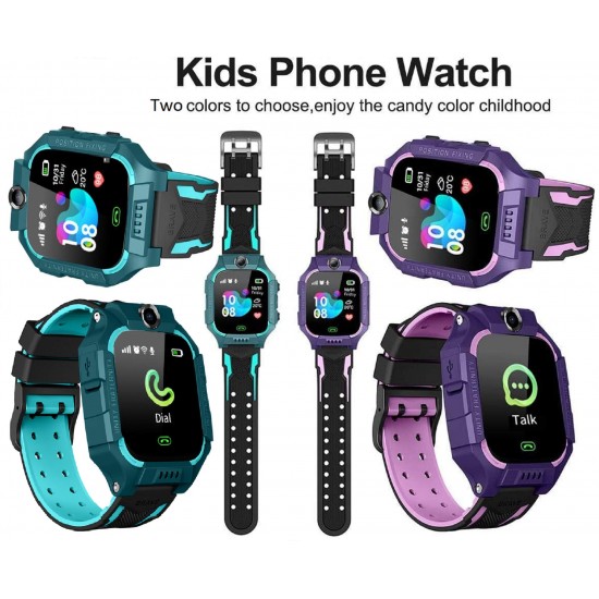 N3 ZELEK Smartwatch voor Kinderen Waterdicht Polshorloge Kinderen Volgen Smartwatch Kinderen met Camera SOS Oproep Wekker Kleurentouchscreen Spraakchat voor Kinderen Cadeau Vakantie Leren