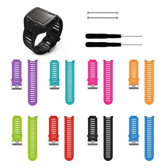 Bemodst® Band Compatibel met Garmin Forerunner 910XT, Siliconen Vervanging Horloge Polsband Sport Smartwatch Polsband Armband Met Verwijdering Gereedschap Voor Garmin Forerunner 910XT