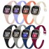 Surundo 8 Pack Dunne Slim Bands Compatibel met Fitbit Versa 3/Fitbit Sense Smartwatch, Vervanging Sport Dunne Smalle Polsbandbandjes Accessoires voor Vrouwen Mannen, Klein