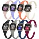 Surundo 8 Pack Dunne Slim Bands Compatibel met Fitbit Versa 3/Fitbit Sense Smartwatch, Vervanging Sport Dunne Smalle Polsbandbandjes Accessoires voor Vrouwen Mannen, Klein