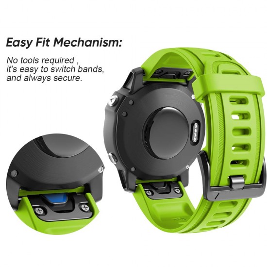 NotoCity Fenix 6S Strap Horlogeband 20 mm Sport Vervanging Horlogeband voor Fenix 5S / 5S Plus/Fenix 6S/Fenix 6S Pro/D2 Delta S Smartwatch (groen)