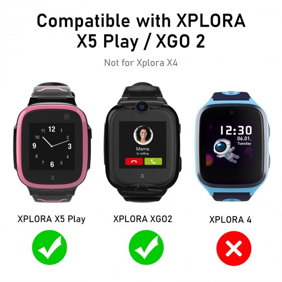 XPLORA X5 / XGO2 / XGO3 armband, Xplora Kids Smartwatch zacht sport nylon reservebandjes voor XPLORA X5 Play / XGO 2 / XGO 3, meisjes jongens cadeau