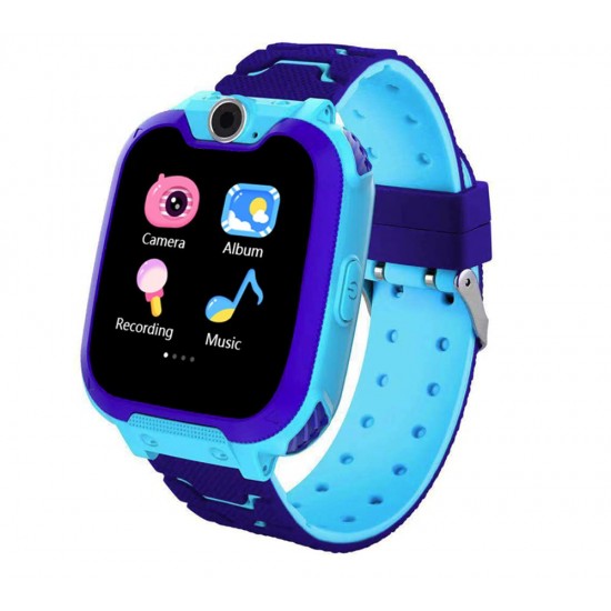 Kids Game Smartwatch MP3-speler Muziek Horloge - [2GB Micro SD inbegrepen] Touchscreen Wekker Camera Polshorloge voor Jongens Meisjes Vakantie Verjaardag Speelgoed Geschenken (blauw)