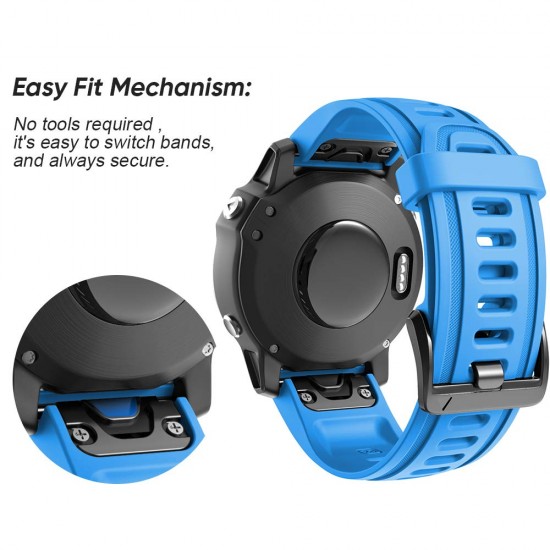 NotoCity Fenix 6S Horlogeband 20mm Sport Vervanging Horloge Band voor Fenix 5S/5S Plus/Fenix 6S/Fenix 6S Pro/D2 Delta S Smartwatch (blauw)