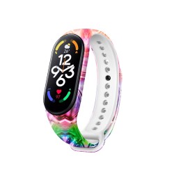 Baaletc 3 gekleurde bandjes voor Xiaomi Mi Band 7 / Xiaomi Mi Band 6/Xiaomi Mi Band 5, kleurrijke reservebandjes in silicone voor Mi Band 7 polsbandje voor smartwatch rekbaar