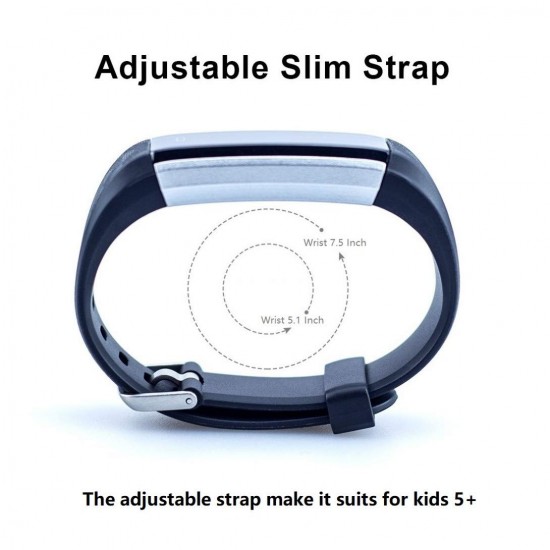 BIGGERFIVE Fitness Tracker Horloge voor kinderen jongens meisjes tieners, stappenteller, activiteitentracker, slaapmonitor, calorieteller, trillende wekker, IP67 waterdicht stappenteller horloge