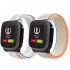 Snyeest Xplora Nylon armbanden, 2 stuks, compatibel met Xplora X5 armband, smartwatch, klittenbandsluiting, voor meisjes en jongens, verstelbare reservearmbanden voor Xplora X5 Play / XGO 2 / XGO 3