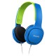 Philips Hoofdtelefoon SHK2000BL/00, On-Ear (Volumebegrenzing 85 db, Ergonomische Beugel, 32 mm Neodymium-Luidsprekerdriver), Blauw/Groen