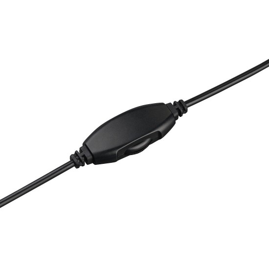 Thomson tv-hoofdtelefoon met lange kabel (over-ear, 8 m kabellengte, voor televisie en muziek luisteren, met volumeregelaar, 3,5 mm klinkstekker incl. 6,35 mm adapter, stereo-tv-koptelefoon, zwart