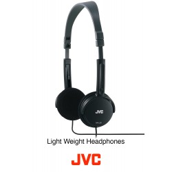 JVC HA L 50 B extra lichte hoofdtelefoon - opvouwbaar ontwerp zwart