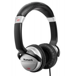 Numark HF125 Ultradraagbare professionele DJ-koptelefoon met 1,8 m kabel, 40 mm drivers voor uitgebreide respons en gesloten achterkant voor superieure isolatie