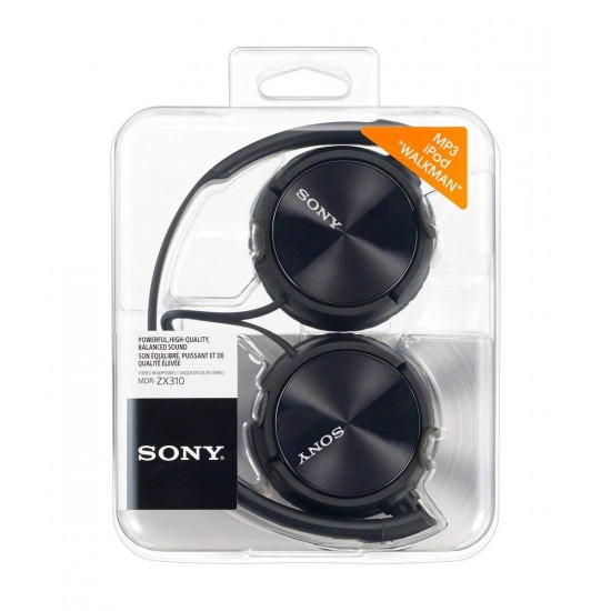 Sony MDR-ZX310W zwarte lifestyle-hoofdtelefoon