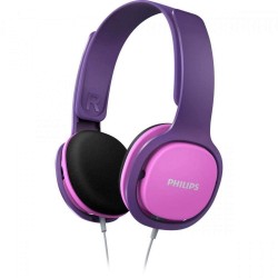 Philips Audio SHK2000PK/00 Hoofdtelefoon voor Kinderen, On-Ear (Geluidsisolatie, Volumebeperking, Ergonomische Beugel, 32 mm Neodymium-Luidsprekerdriver), Roze