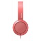 Philips H4105Rd/00 On-Ear-Koptelefoon Met Microfoon (Afstandsbediening In Snoer, Opvouwbaar Design, Schuine Aansluiting, Gewatteerde Hoofdband, Geluidsisolatie) Rood - 2020/2021 Model