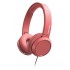 Philips H4105Rd/00 On-Ear-Koptelefoon Met Microfoon (Afstandsbediening In Snoer, Opvouwbaar Design, Schuine Aansluiting, Gewatteerde Hoofdband, Geluidsisolatie) Rood - 2020/2021 Model